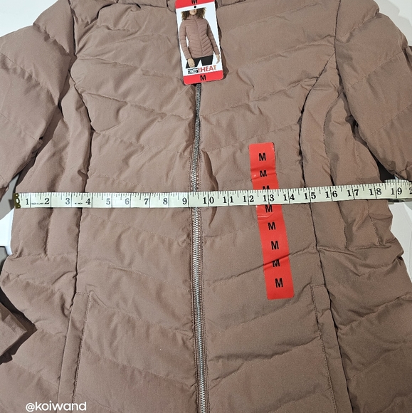 NWT 32° Degree Heat Cognac Puffer Size M - Picture 5 of 13